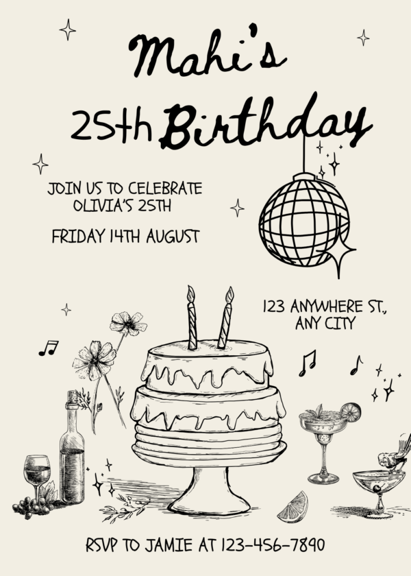 birthday invitation