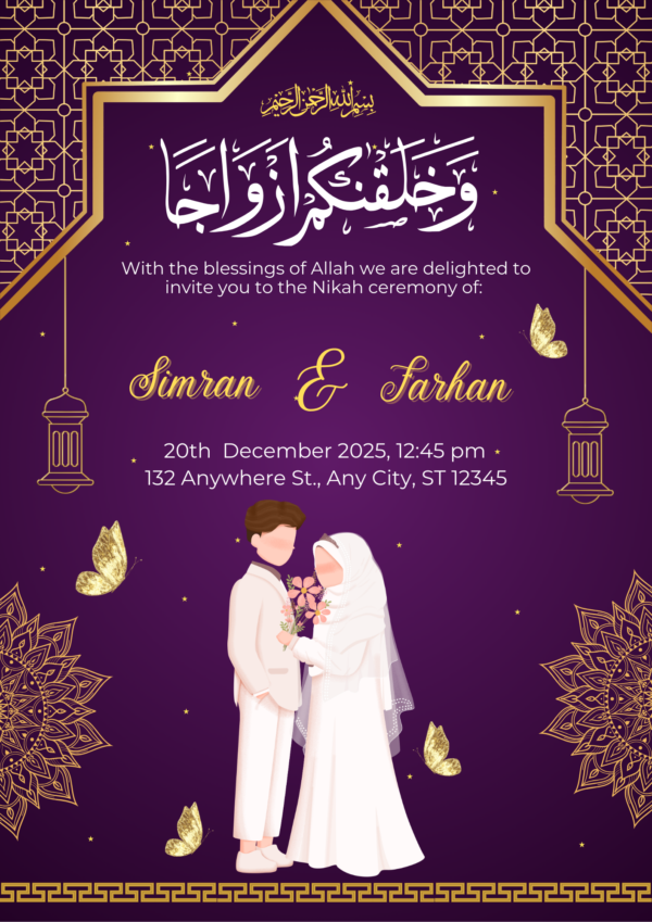 Creaative wedding invitation