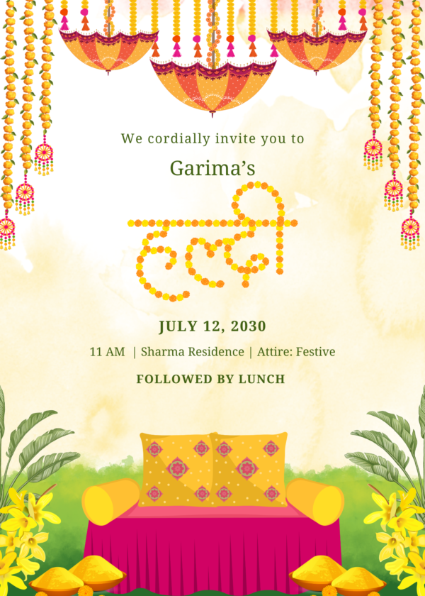 Haldi invite - Image 3