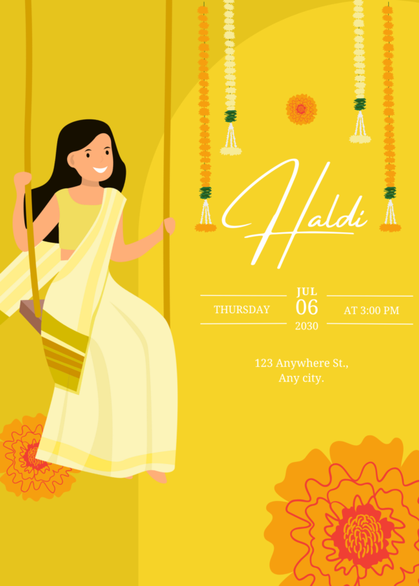 haldi invitation